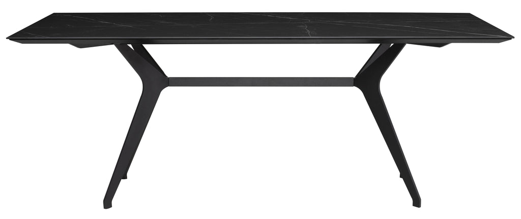 Daniele Dining Table - Black, 78.8in