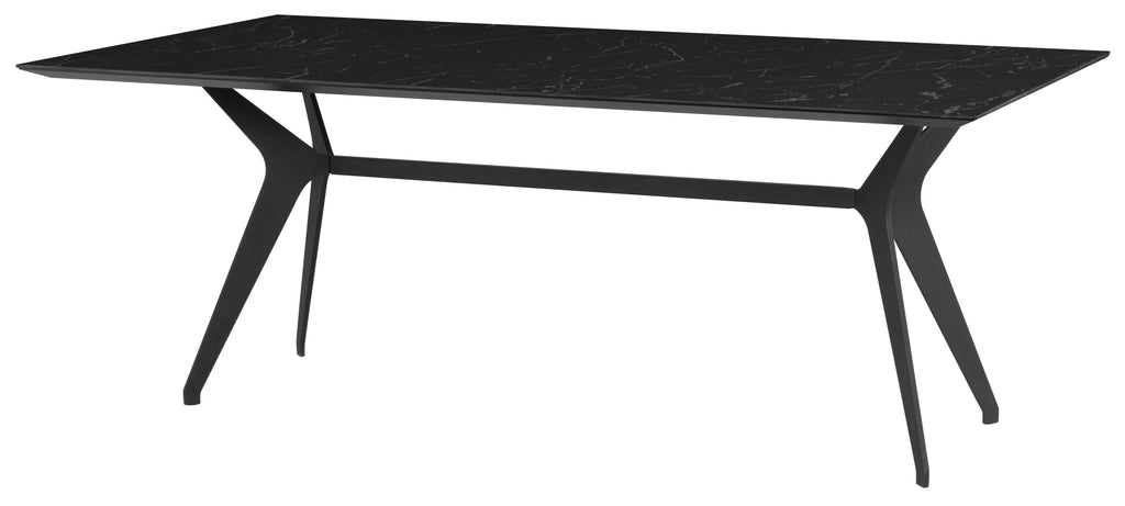 Daniele Dining Table - Black, 78.8in