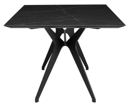 Daniele Dining Table - Black, 78.8in