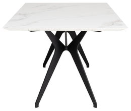 Daniele Dining Table - White, 93.8in