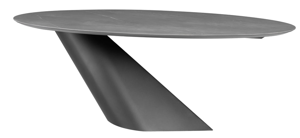 Oblo Dining Table - Grey, 78.8in