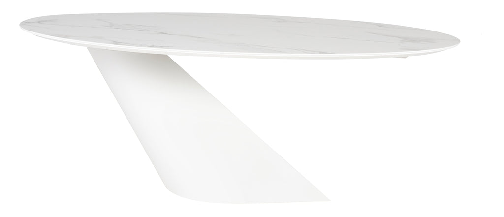 Oblo Dining Table - White, 78.8in