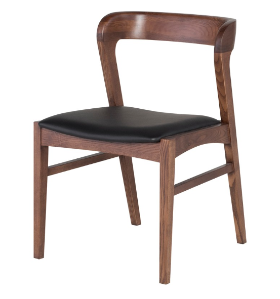 Bjorn Dining Chair - Black Naugahyde