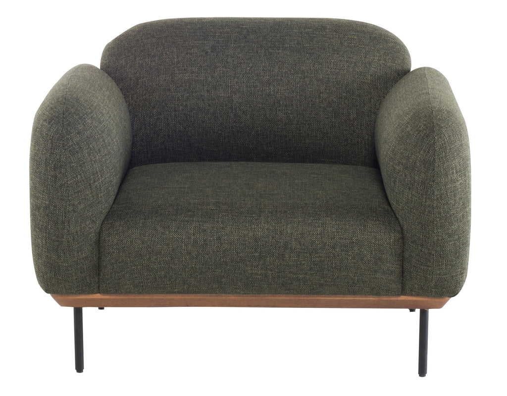 Benson Lounge Chair - Hunter Green Tweed