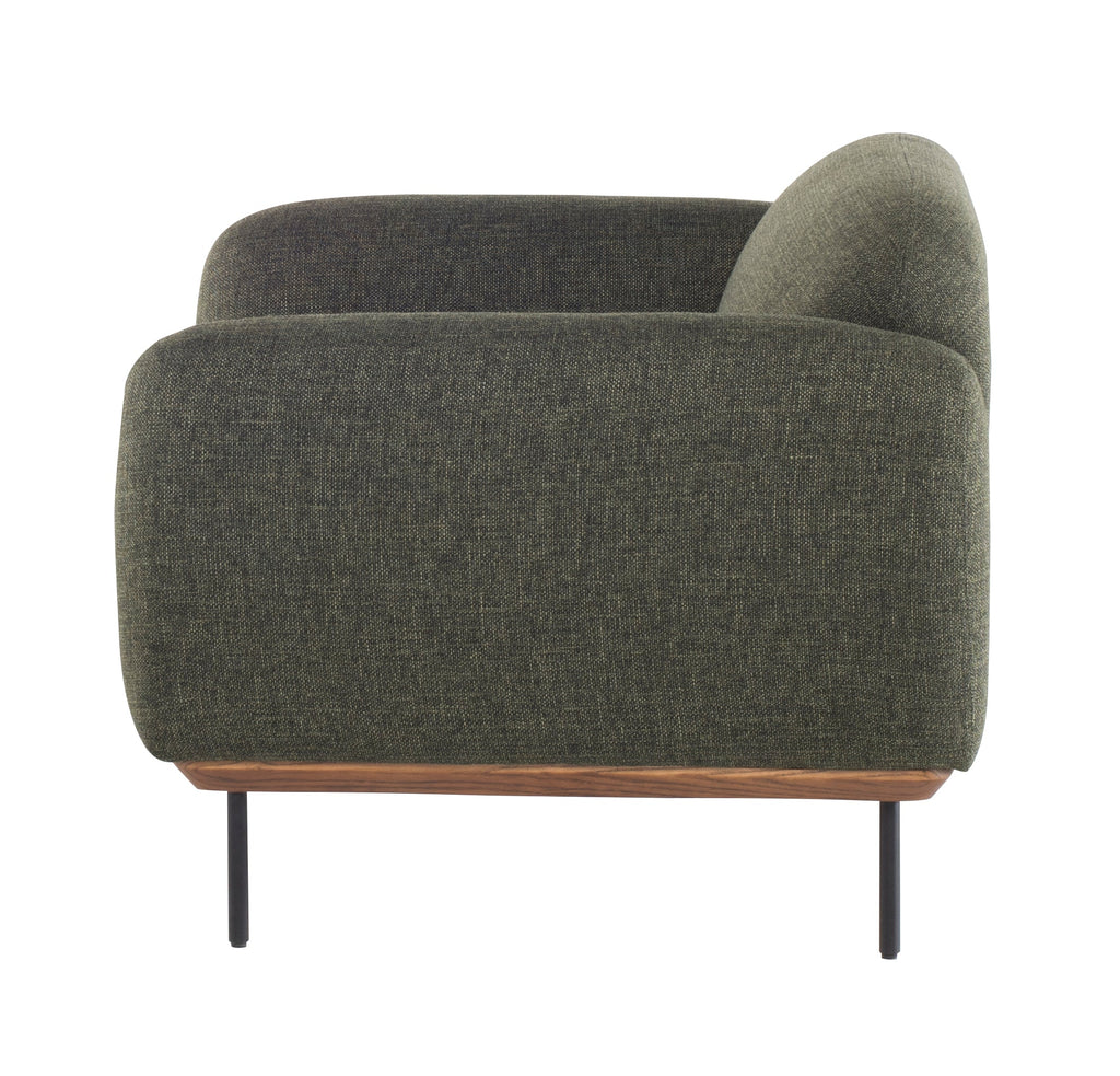 Benson Lounge Chair - Hunter Green Tweed