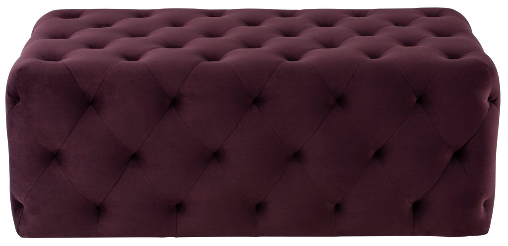 Tufty Ottoman - Mulberry, 45.8in