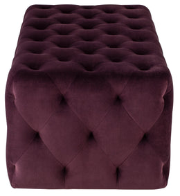 Tufty Ottoman - Mulberry, 45.8in