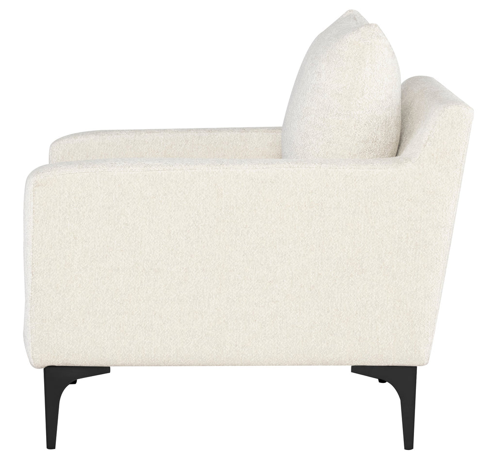 Anders Lounge Chair - Coconut with Matte Black Legs