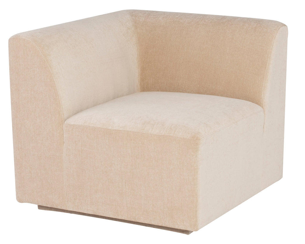 Lilou Modular Sofa - Almond, Left Corner