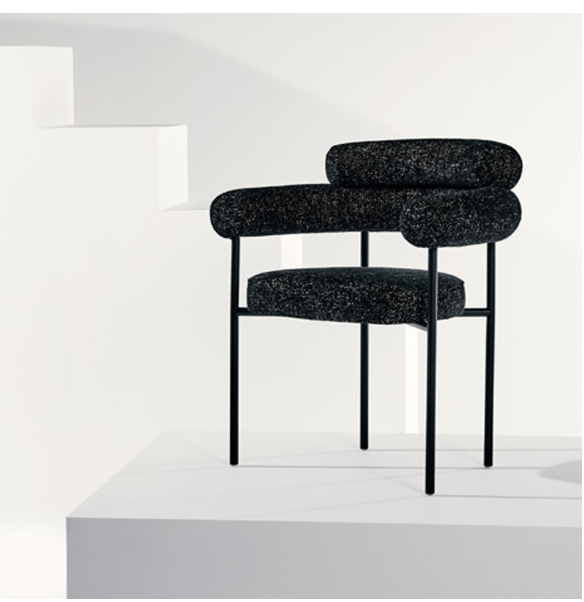 Portia Dining Chair - Salt & Pepper