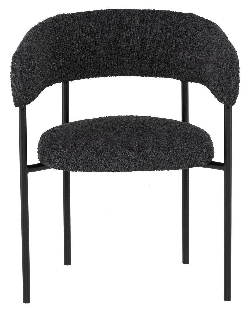 Cassia Dining Chair - Licorice Boucle