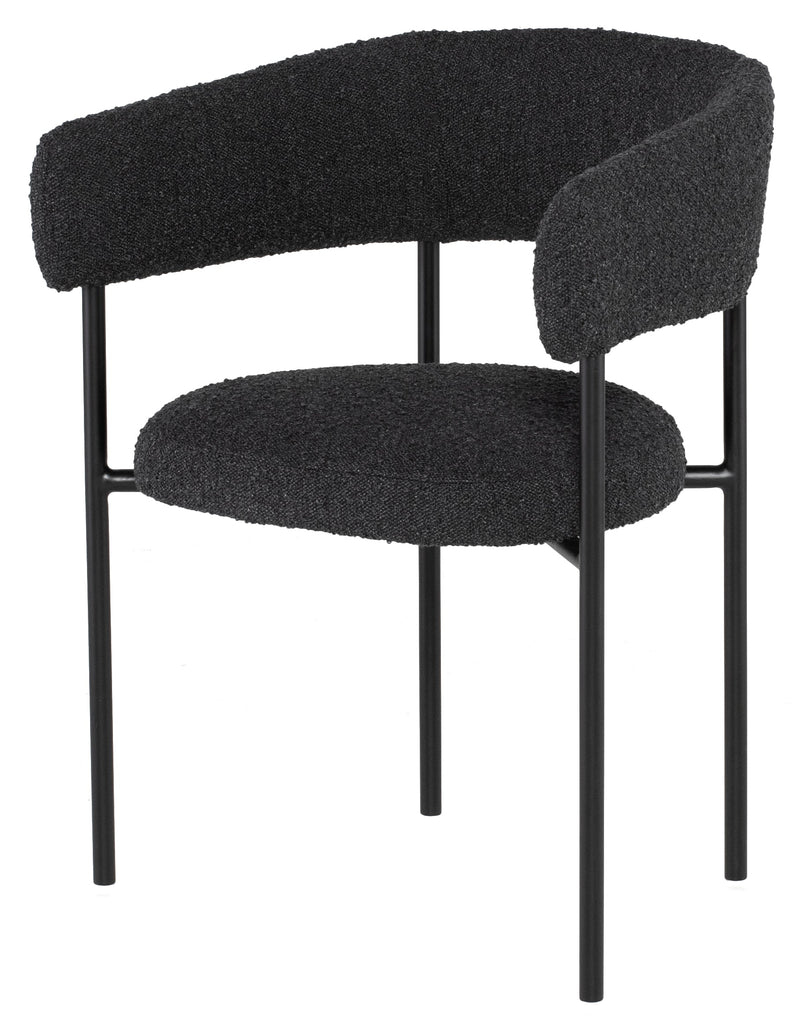 Cassia Dining Chair - Licorice Boucle