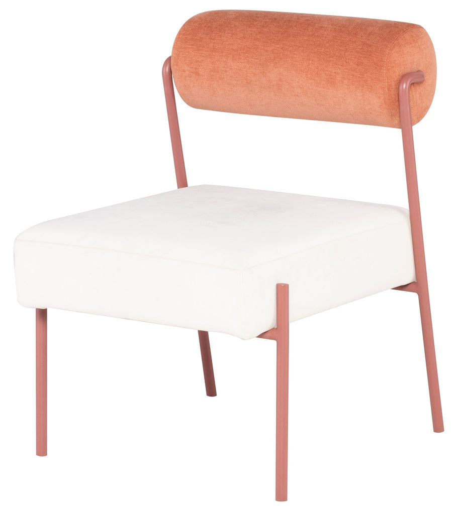 Marni Dining Chair - Oyster with Rust Frame