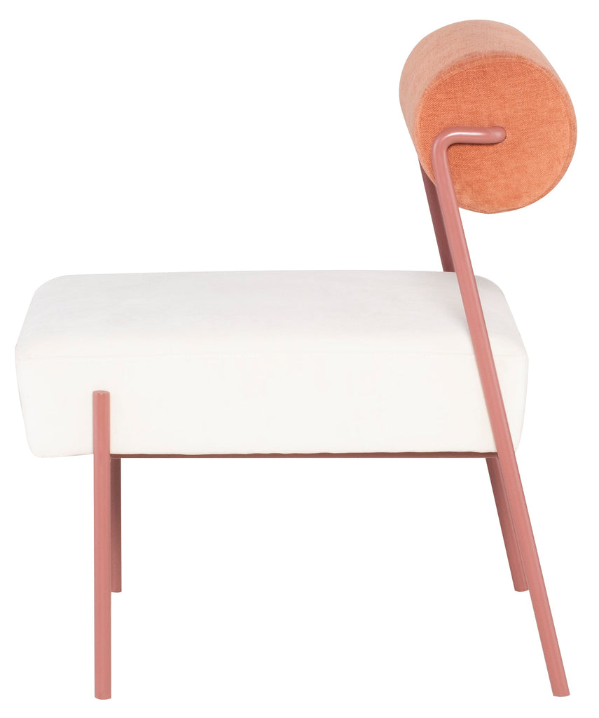Marni Dining Chair - Oyster with Rust Frame