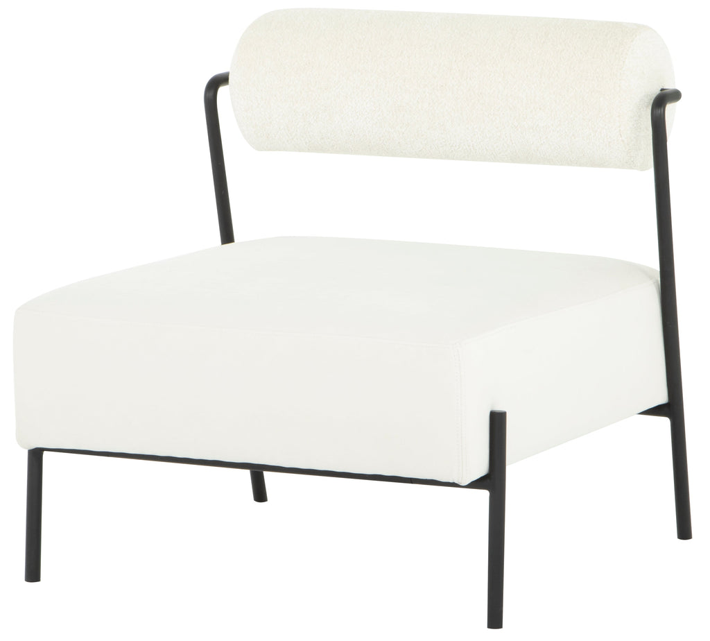 Marni Occasional Chair - Oyster with Matte Black Frame