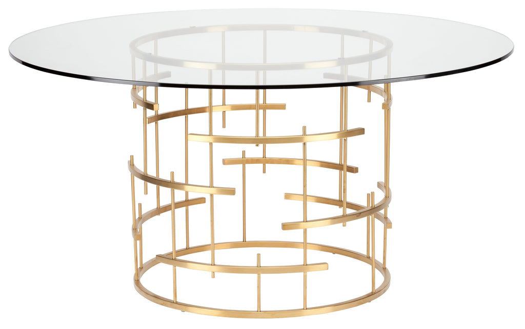 Round Tiffany Dining Table - Gold