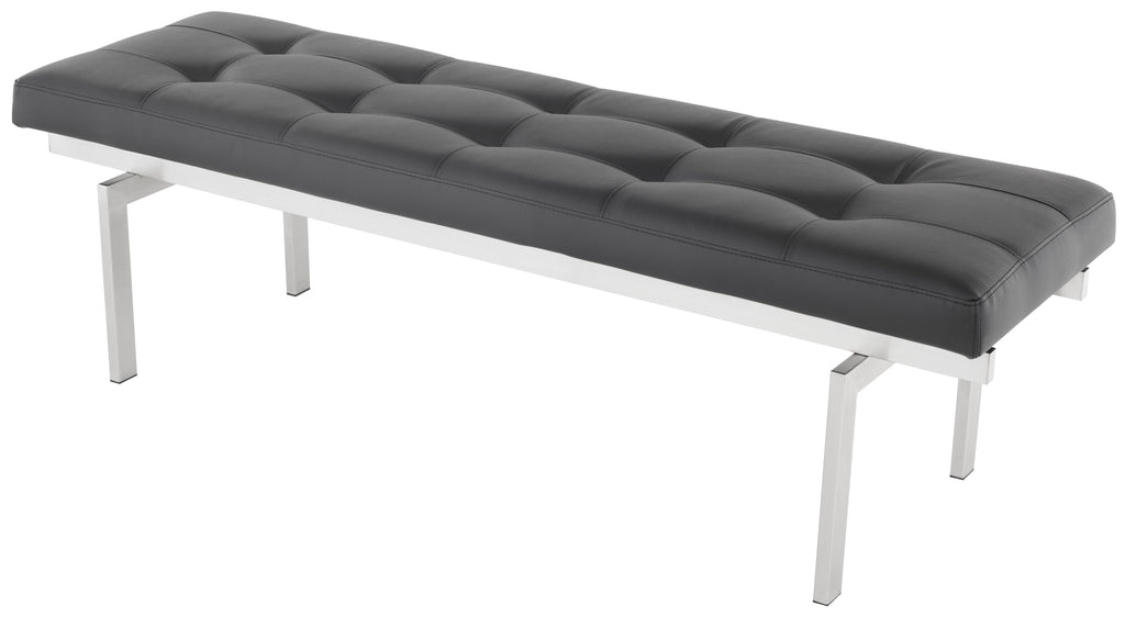 Louve Occasional Bench - Black, 59.3in