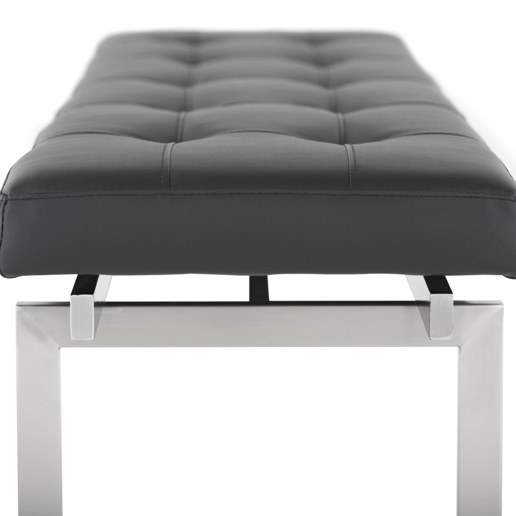 Louve Occasional Bench - Black, 59.3in