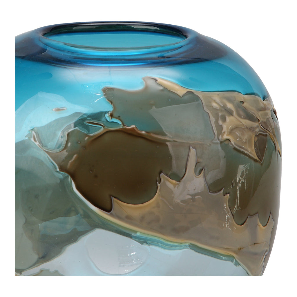 Mystic Blue Vase, Blue, Globe