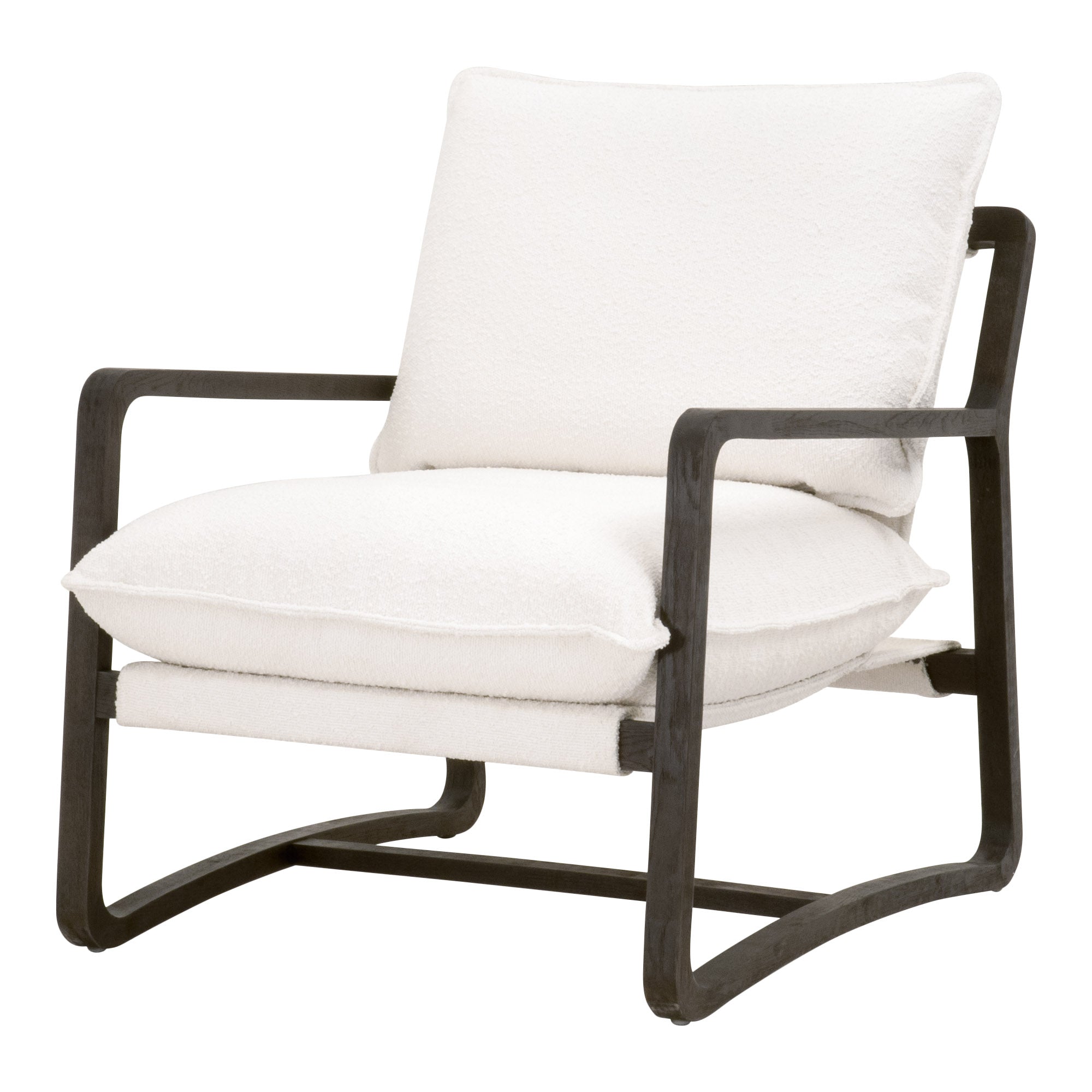 Hamlin Club Chair, Matte Brown Oak