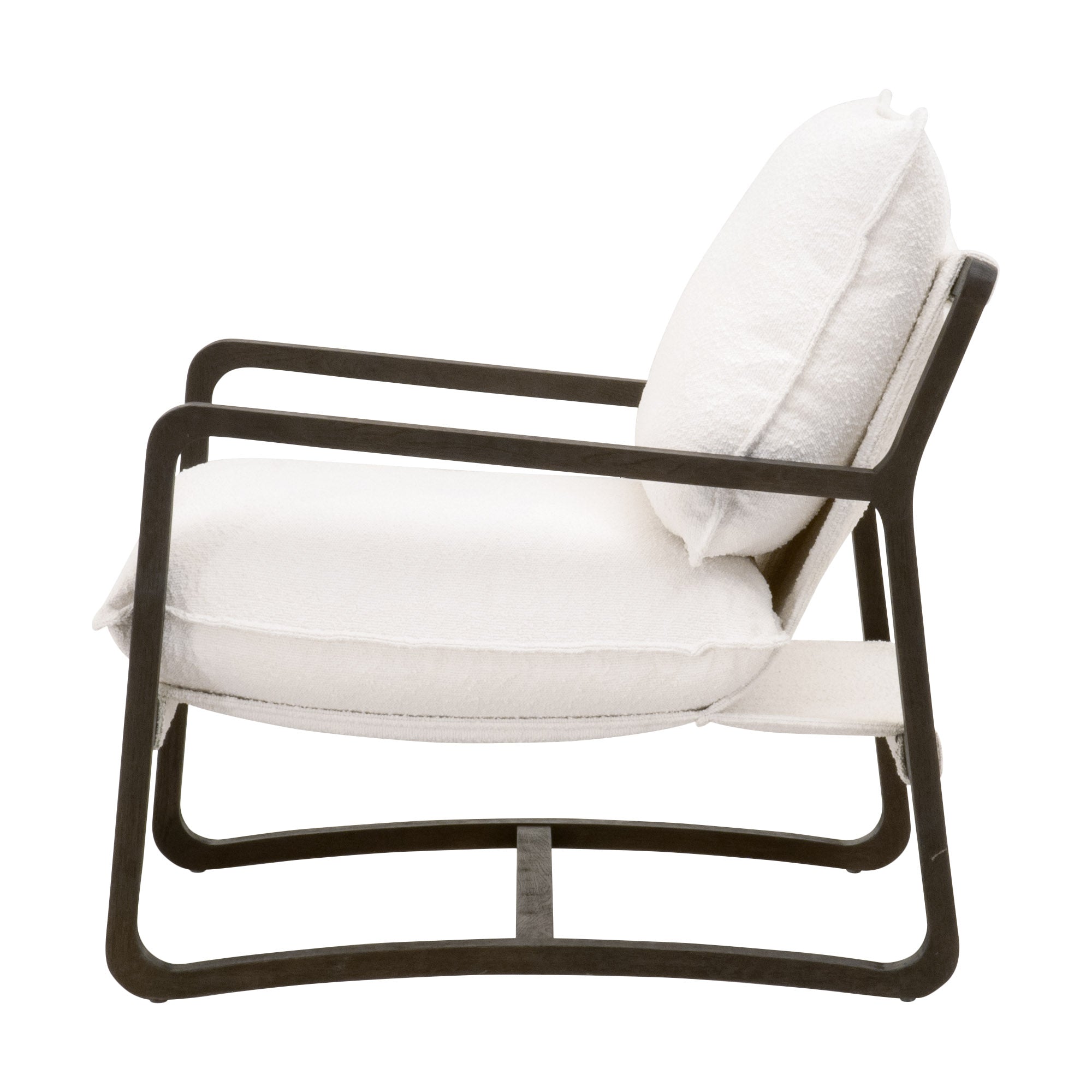 Hamlin Club Chair, Matte Brown Oak