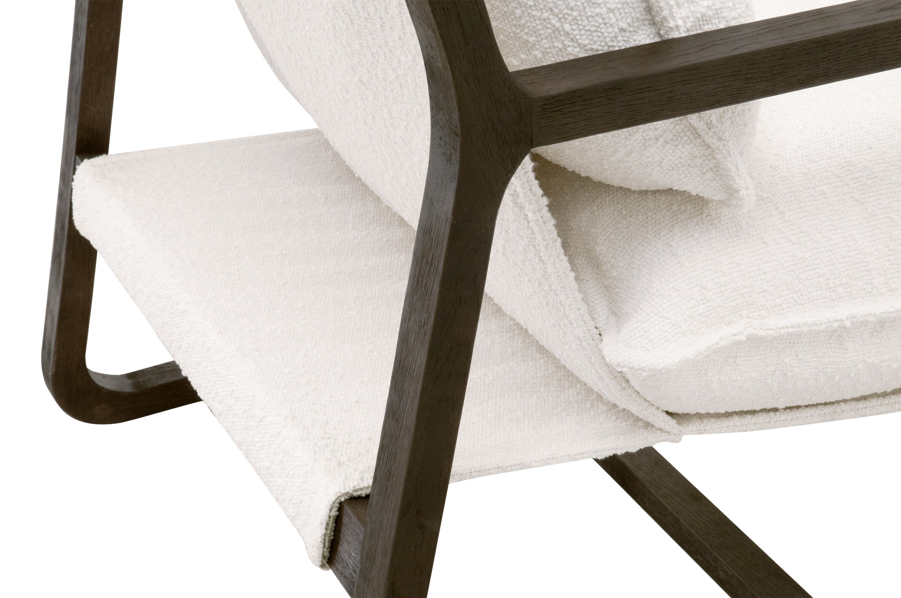 Hamlin Club Chair, Matte Brown Oak