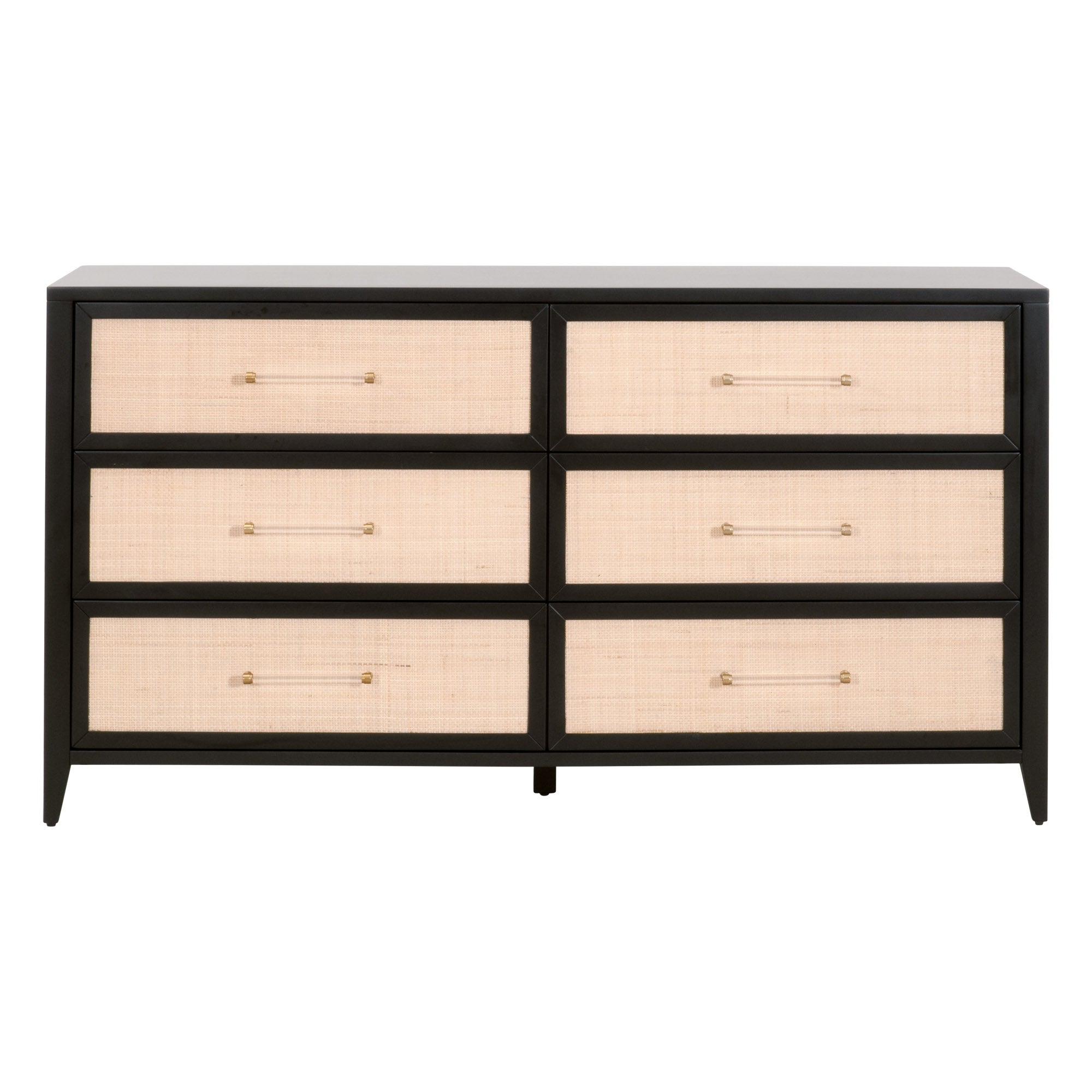Holland 6-Drawer Double Dresser, Black