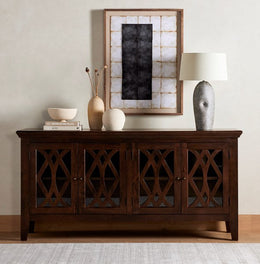 Azalea Sideboard 4 Door-Antique Brown by Four Hands