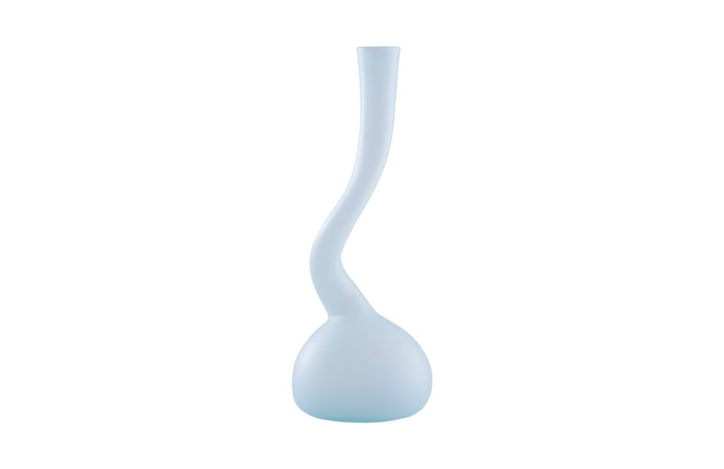 Frosted Corkscrew Vase, SM