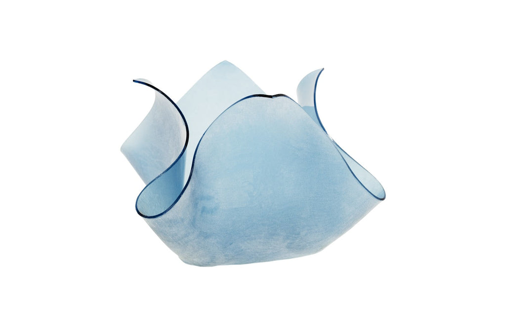 Blue Glass Bowl, MD, 24x24x14"