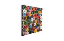 Paint Can Wall Art, Square, Assorted Colors, LG