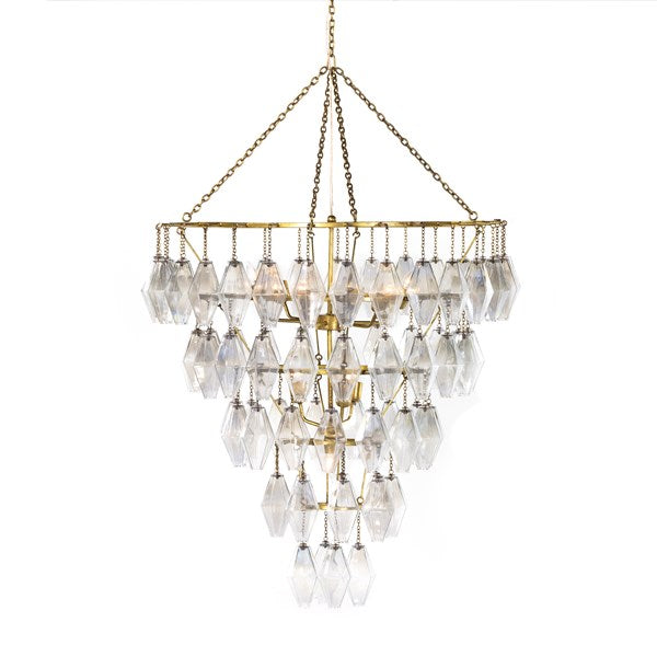 Adeline Large Round Chandelier-Gold Leaf by Four Hands