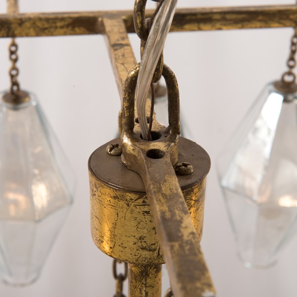 Adeline Rectangular Chandelier-Gold Leaf by Four Hands