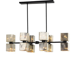 Ava Linear Chandelier-Antiqued Iron by Four Hands