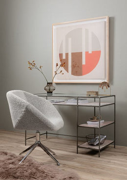 Kaia Desk-Distress Iron by Four Hands