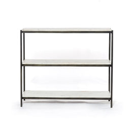 Felix Small Console Table-Hammered Grey