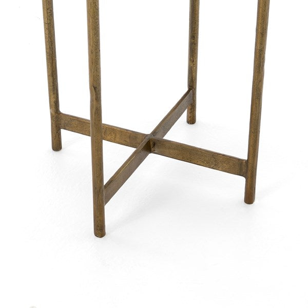 Adair Side Table-Raw Brass by Four Hands