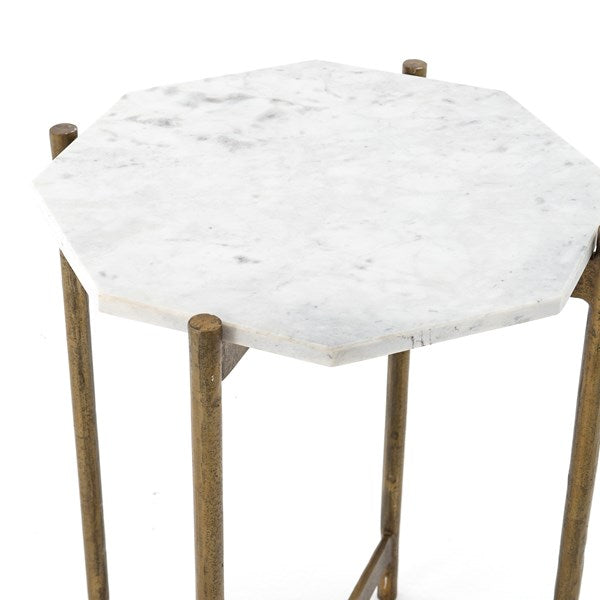 Adair Side Table-Raw Brass by Four Hands