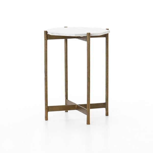 Adair Side Table-Raw Brass by Four Hands