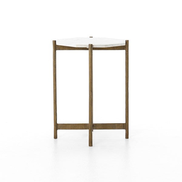 Adair Side Table-Raw Brass by Four Hands