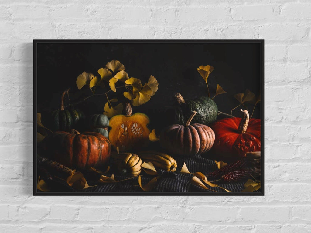 Winter Squash Tableau By Jed Gordon-Moran Floated Print