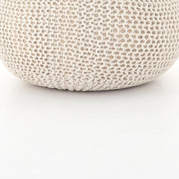 Jute Knit Pouf-White Jute by Four Hands