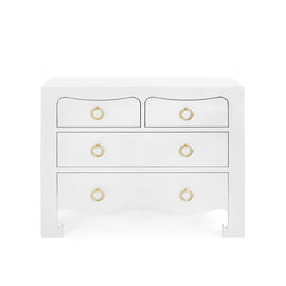 Jacqui Large 4-Drawer - Chiffon White