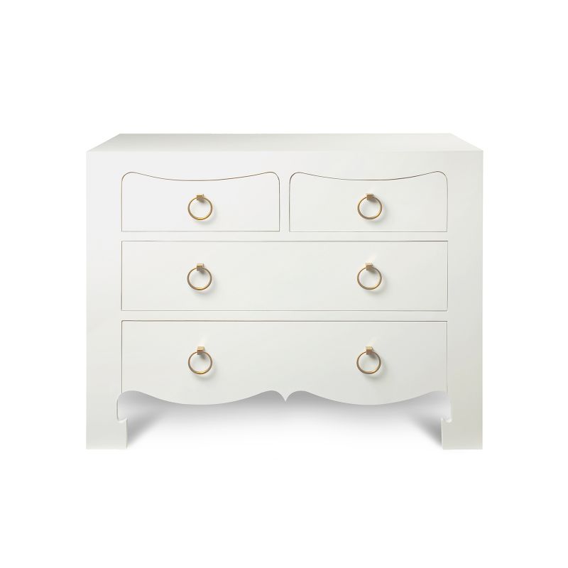 Jacqui Large 4-Drawer - Chiffon White