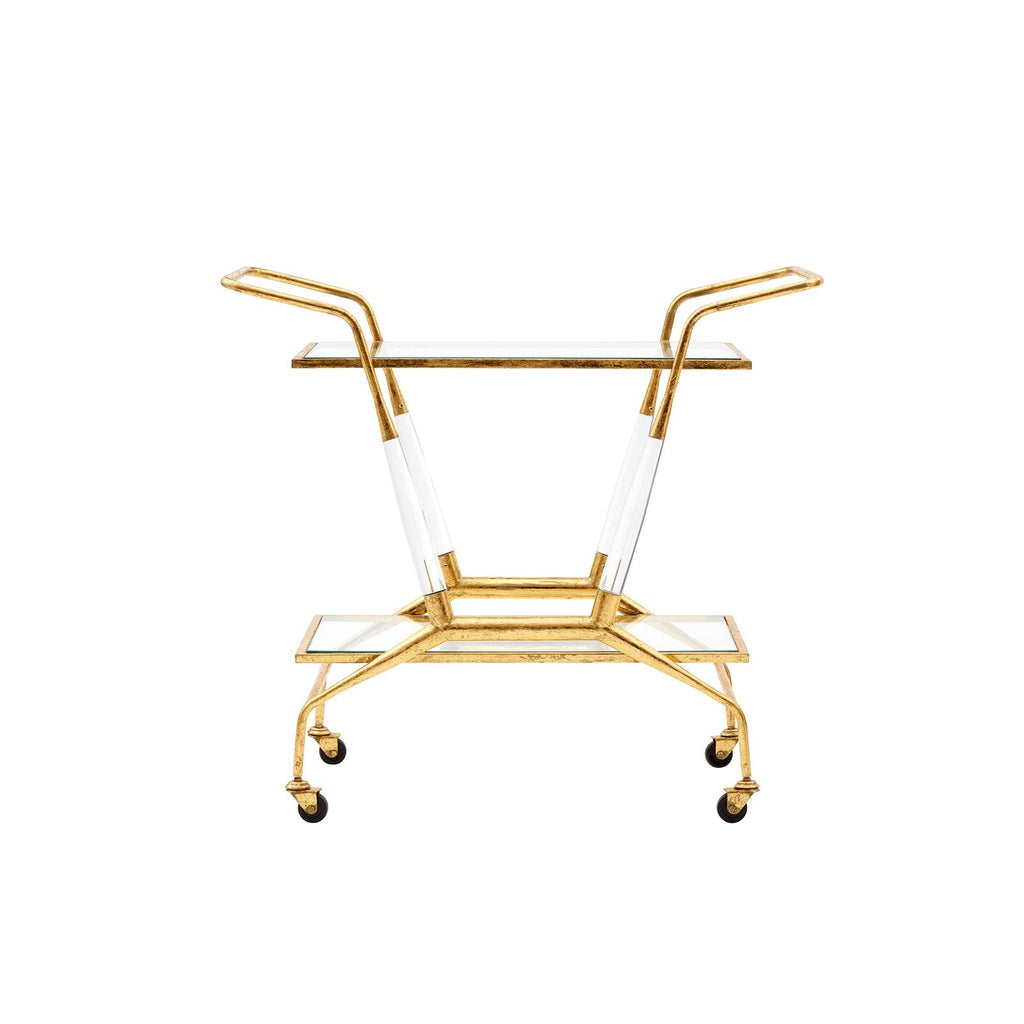 Jepson Bar Cart - Gold Leaf