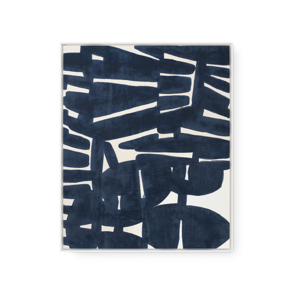 Jackson Painted Art - Dark Blue