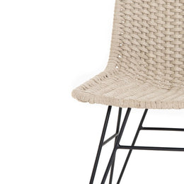 Dema Outdoor Swivel Bar Stool-Natural