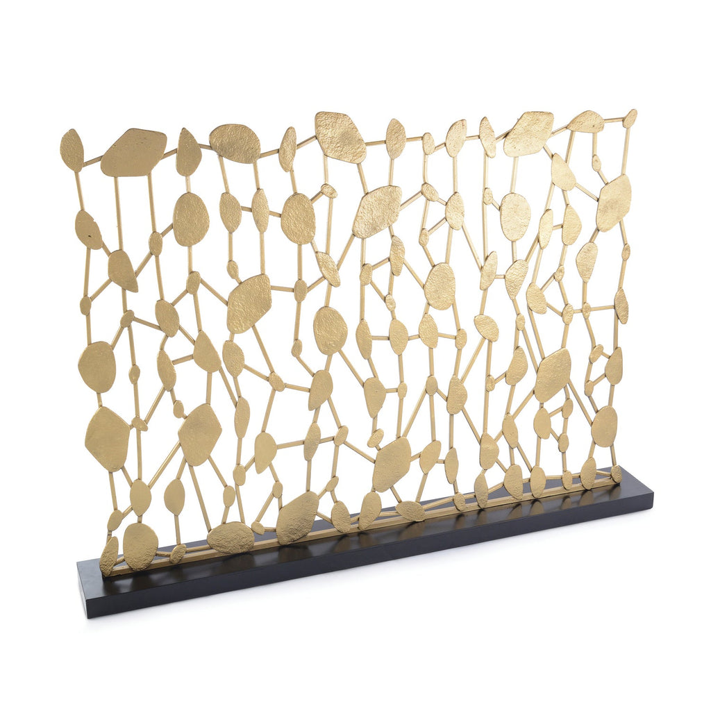 Abstract Sculptural Fire Screen