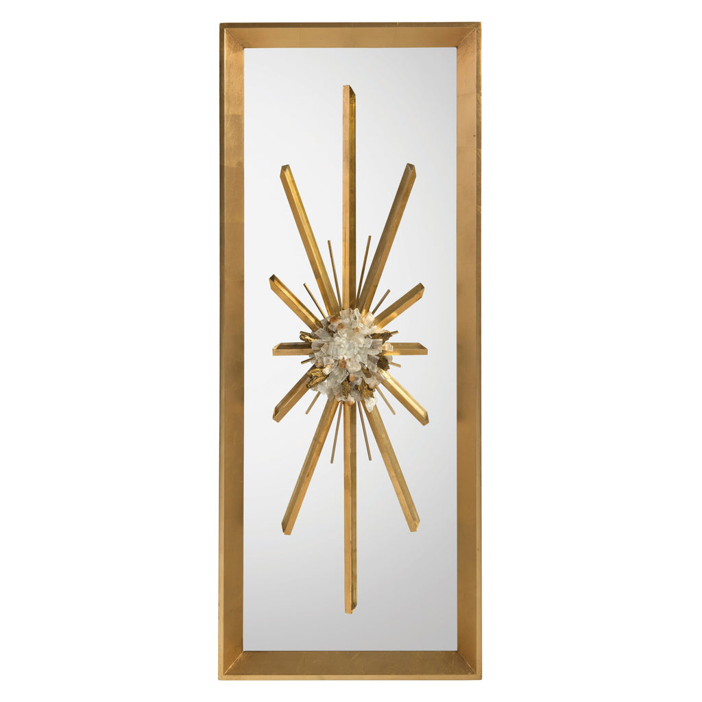 Golden Crystal Burst Mirror I