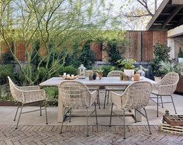 Atherton Outdoor Dining Table-Grey by Four Hands